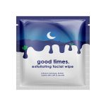 Eco-Beauty good times Waterless Daily Gentle Exfoliating Face Wipes Individually Wrapped Pre-Moistened Packet Cleanse, Exfoliate, Soothe and Hydrate (20 Wipes)